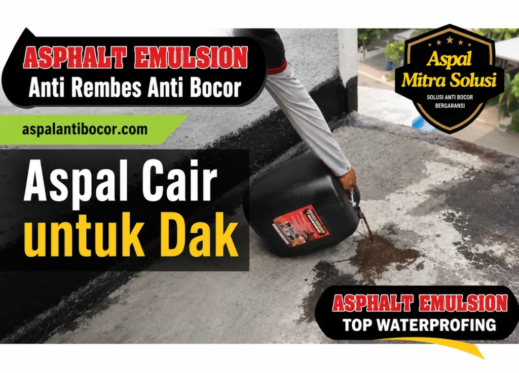 Aspal Anti Bocor - Aspal Cair untuk Dak 7 Keunggulan, Cara Memilih, dan Tips Aplikasinya