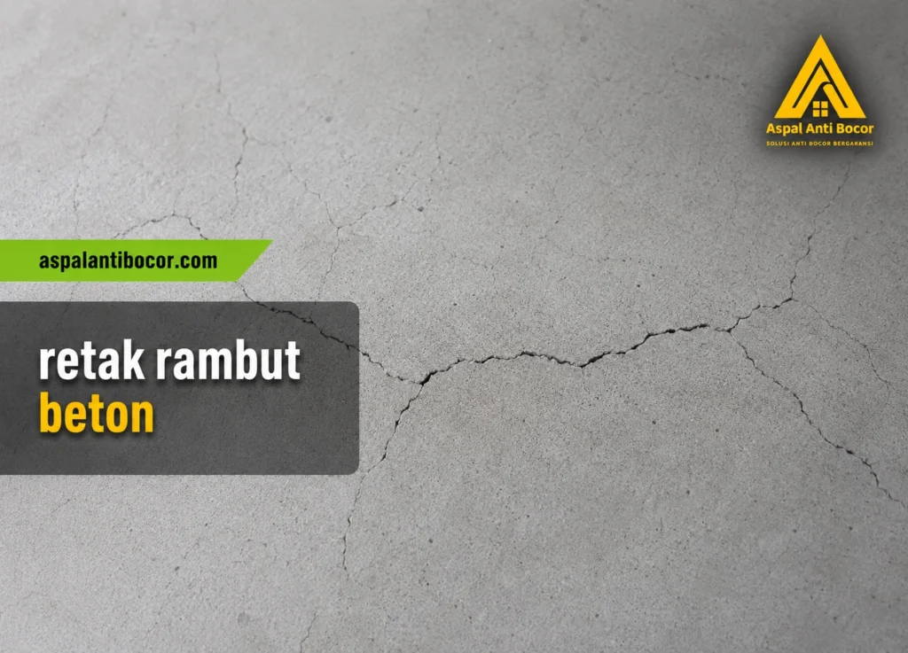 Aspal Anti Bocor - Retak Rambut Beton Penyebab, Solusi & Cara Mencegah 1