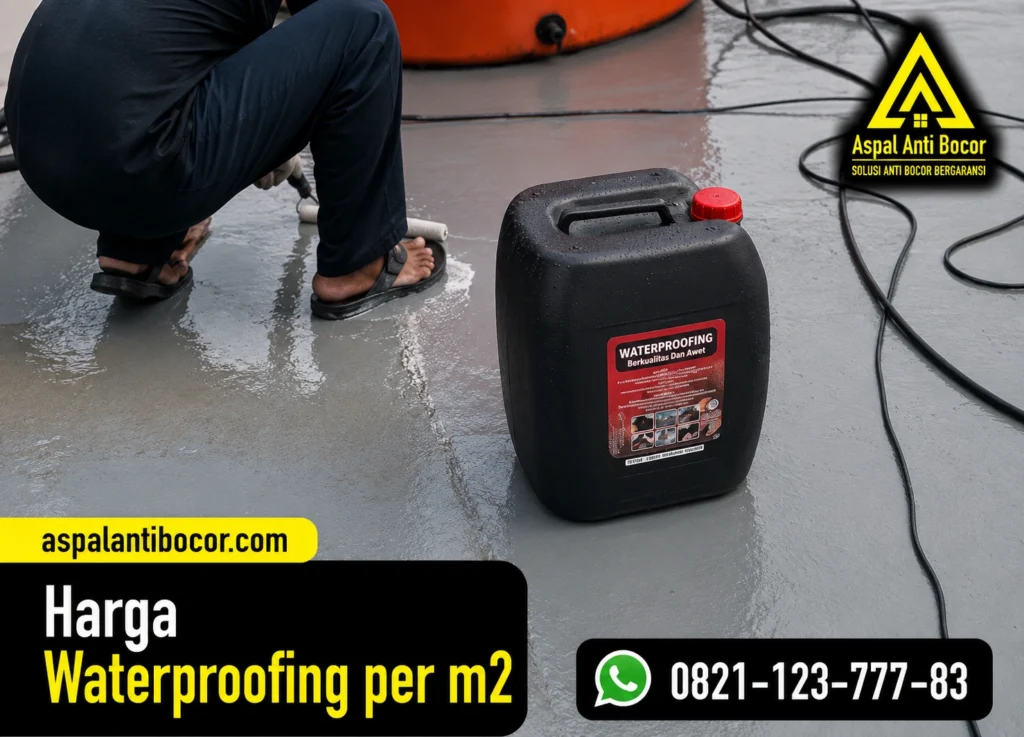 Aspal Anti Bocor - Harga Waterproofing per m2