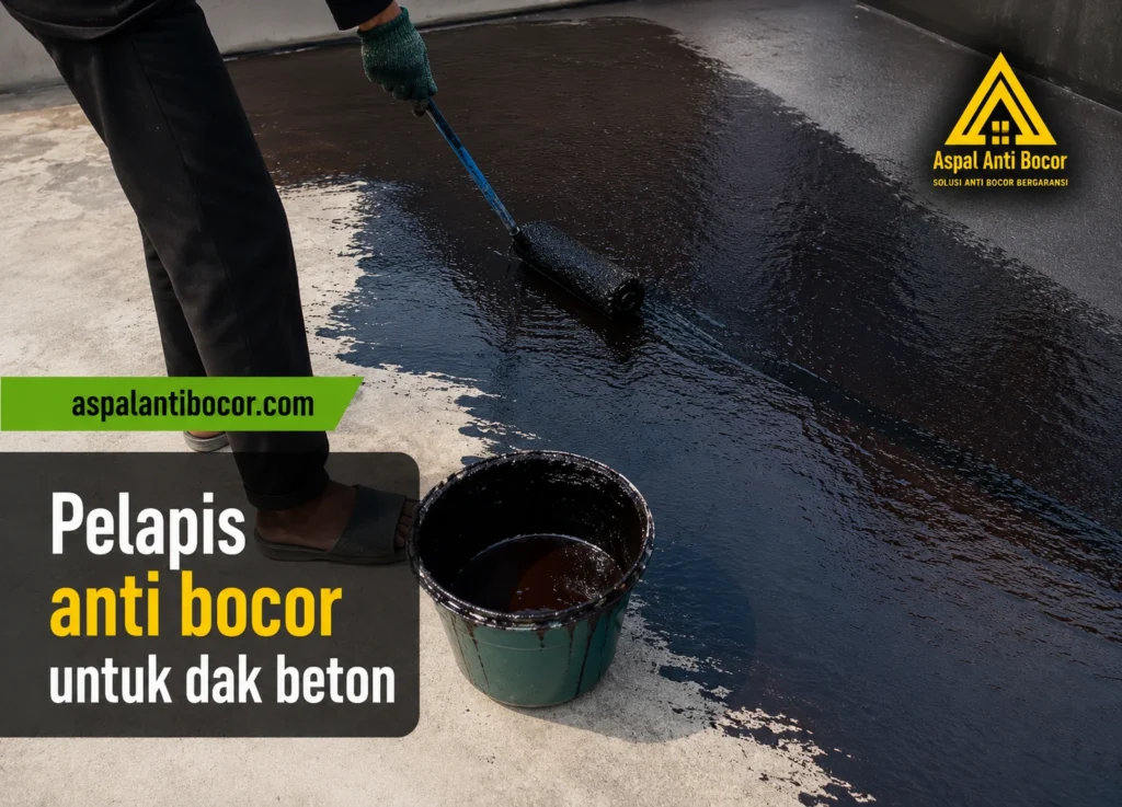 Aspal Anti Bocor - Pelapis Anti Bocor untuk Dak Beton Solusi Dak Bebas Bocor