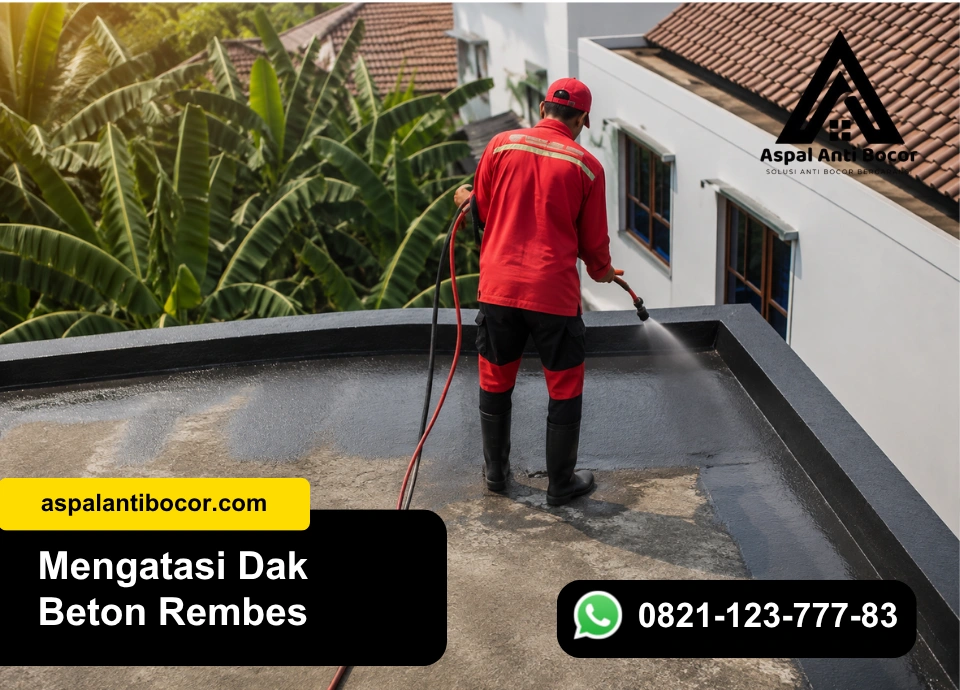 Aspal Anti Bocor - Mengatasi dak beton rembes