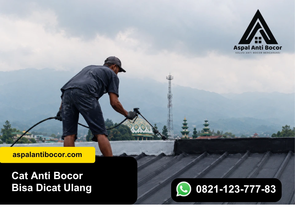 Pemeriksaan lapisan cat anti bocor lama sebelum proses pengecatan ulang